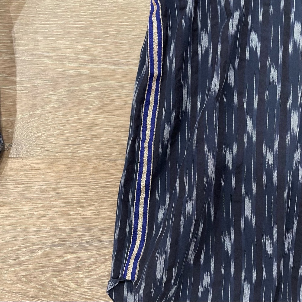 J. Crew Navy And Gray Patterned Button Down - image 3